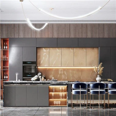 خزائن مطبخ الفينيل PVC